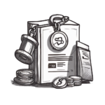 Debt recovery collection icon